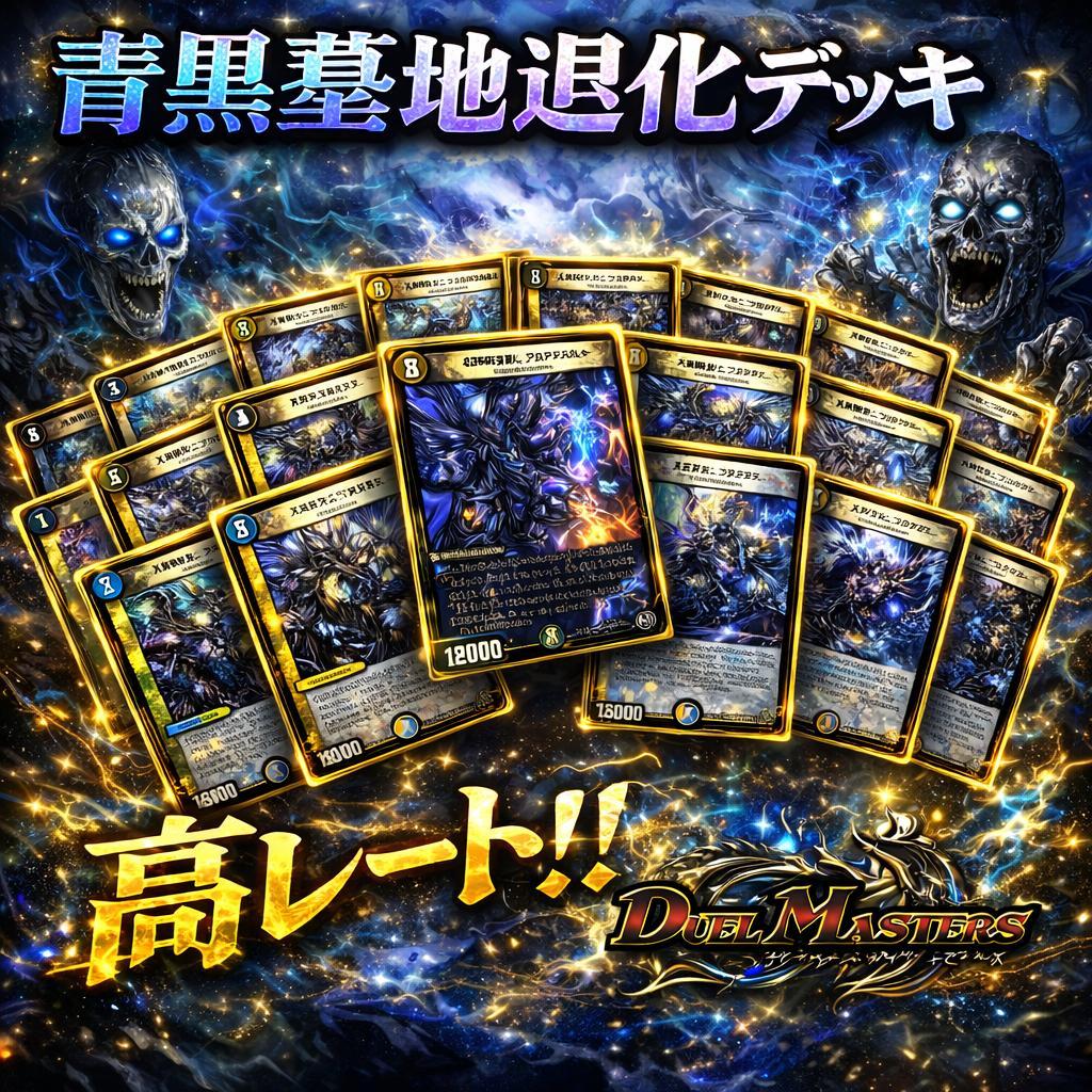 【高レート】青黒墓地退化 デッキ