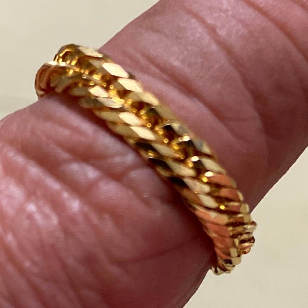 K18喜平　リング3.2g 新品未使用品　男女兼用　トリプル2面喜平