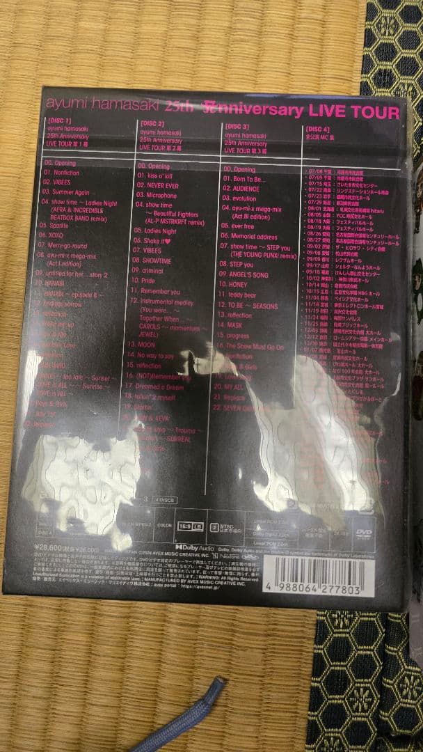 浜崎あゆみ 25th Anniversary LIVE 初回限定版 DVD