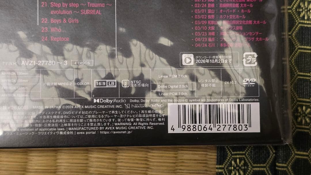 浜崎あゆみ 25th Anniversary LIVE 初回限定版 DVD