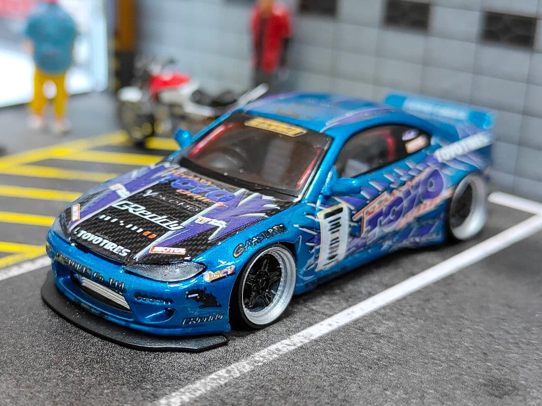 MINIGT トミカ改造 日産 S15 シルビア ドリ車☆ D1ホットウィール