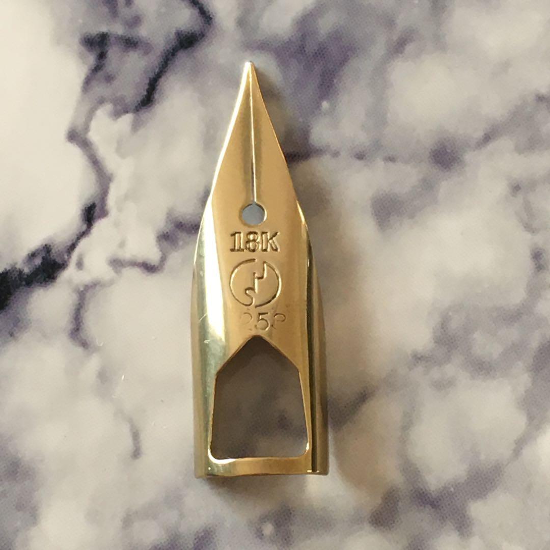 #0115オーバーホール済 万年筆 silver 18k