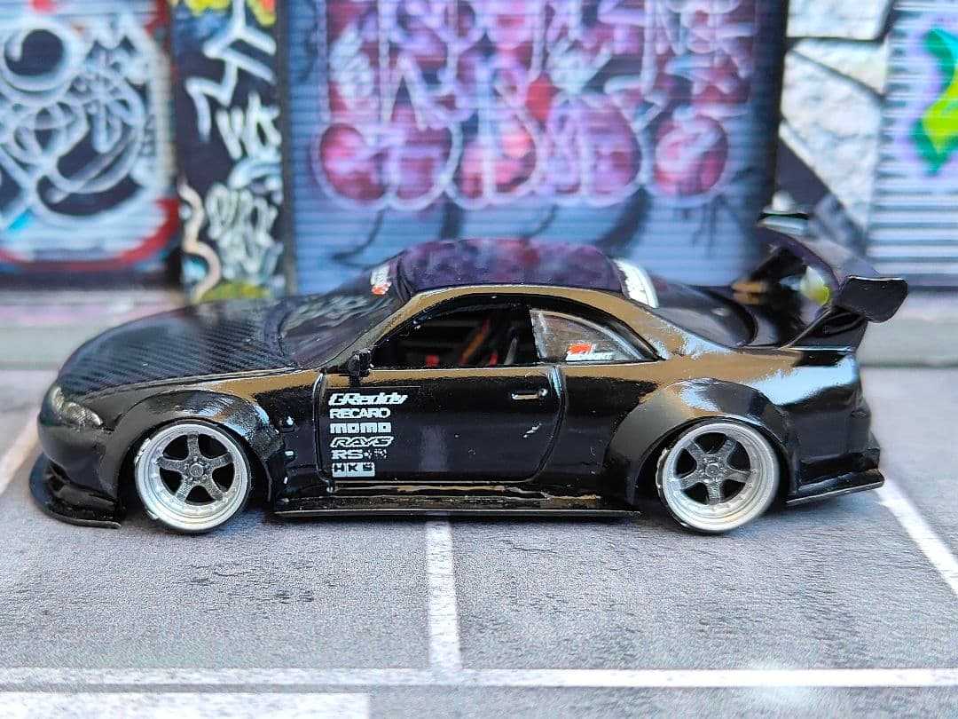 ホットウィールカスタム 日産 R33 GTR フルエアロ ☆深リム☆トミカ改造