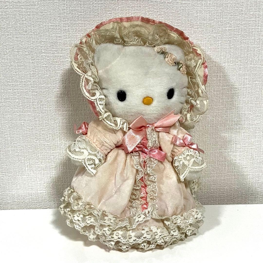 激レア　ハローキティ フレンチスタイル ぬいぐるみ　レトロ