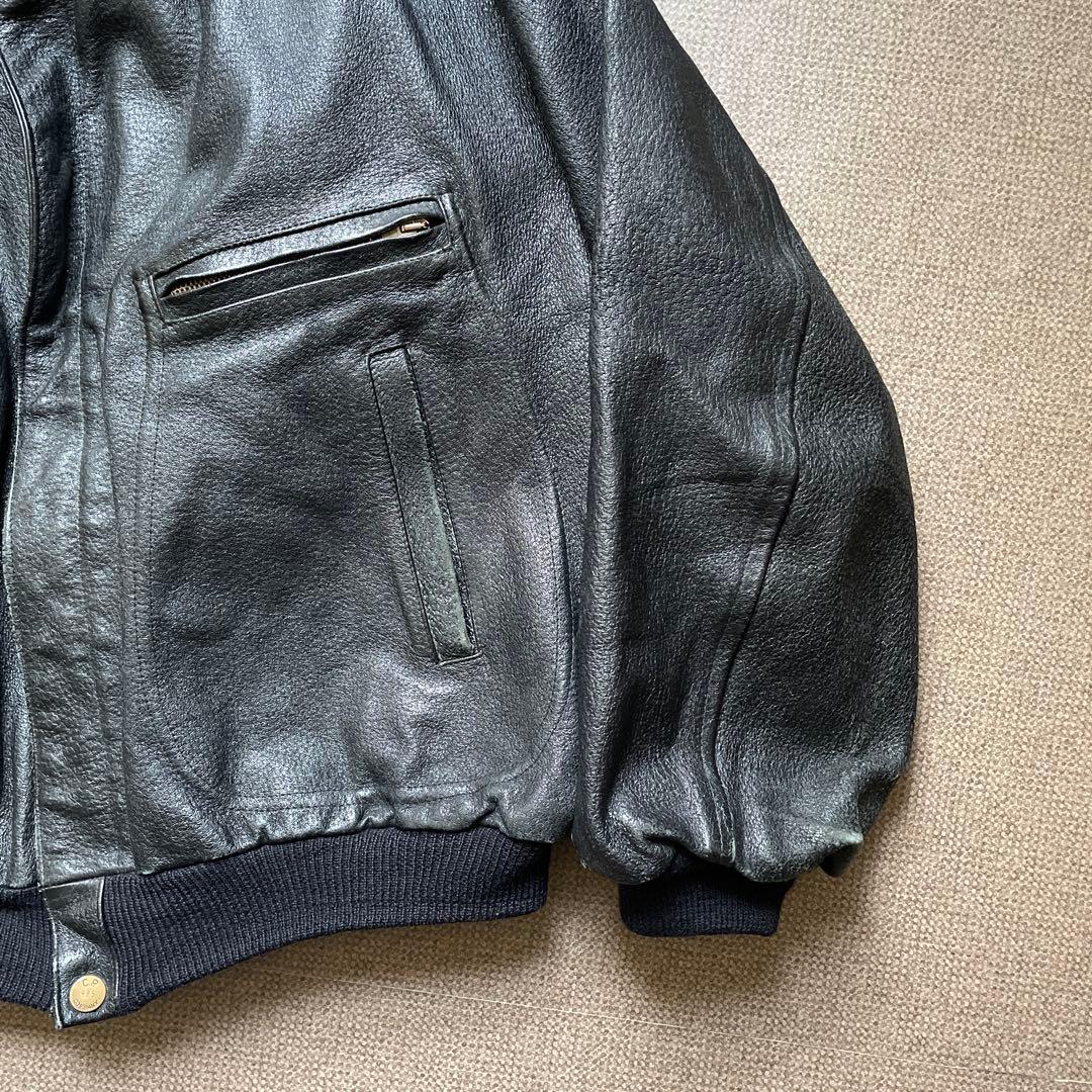 【希少】80年代 C.P.Company レザーブルゾン ジャケット 50