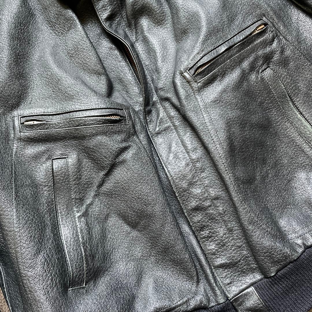 【希少】80年代 C.P.Company レザーブルゾン ジャケット 50