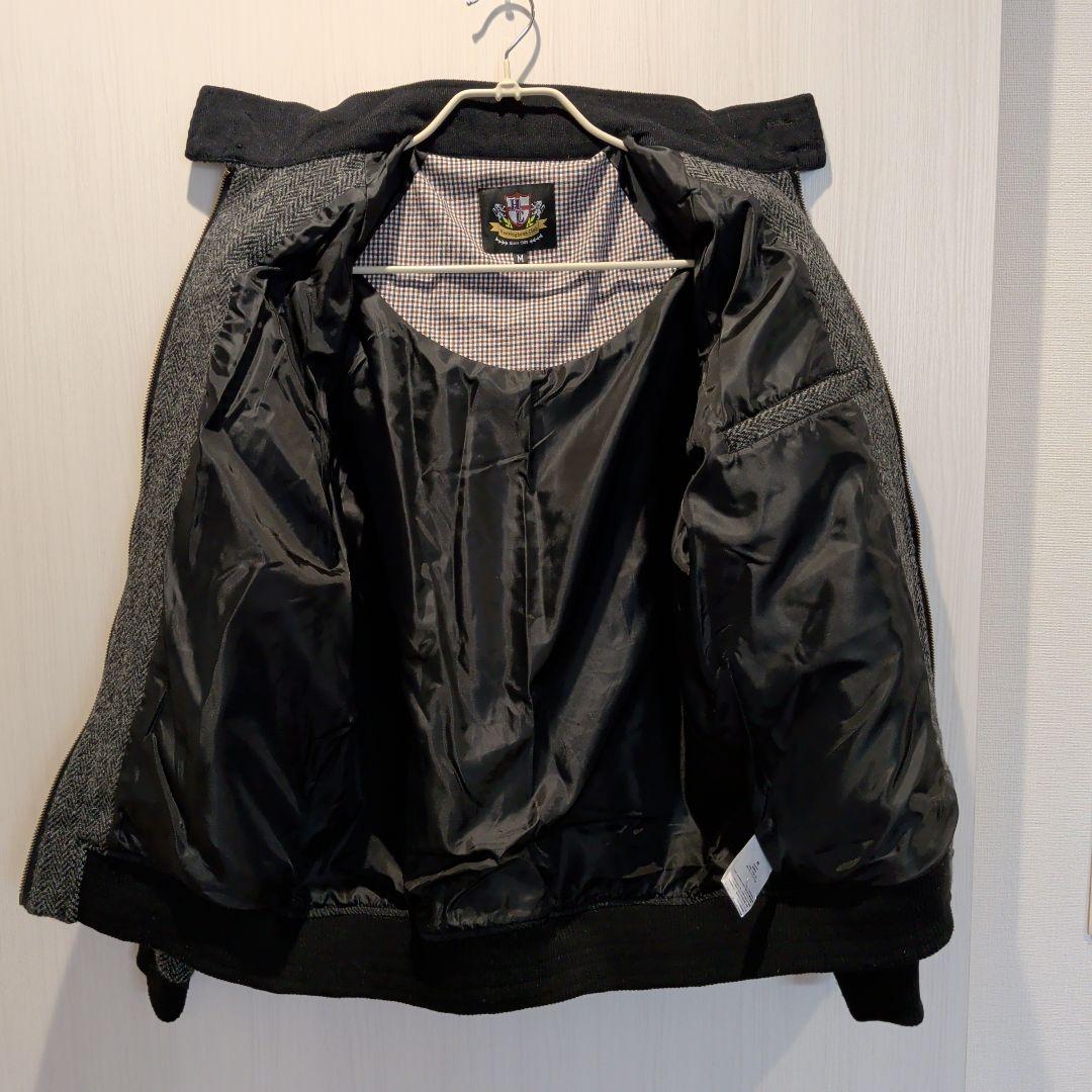 ヘリンボーンクラブ　ハリスツイードジャケット