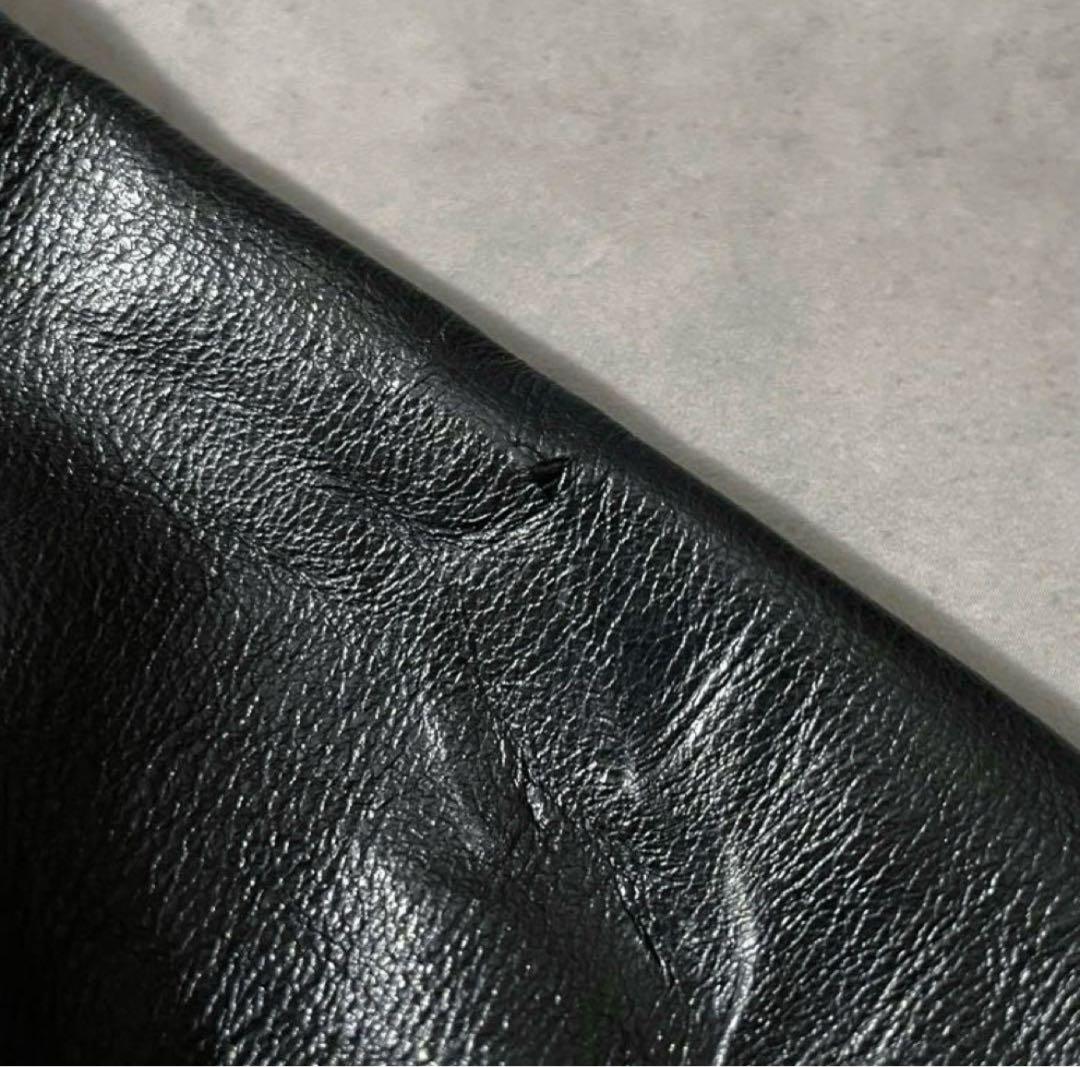 90s BANANA REPUBLIC black leather 希少 短丈