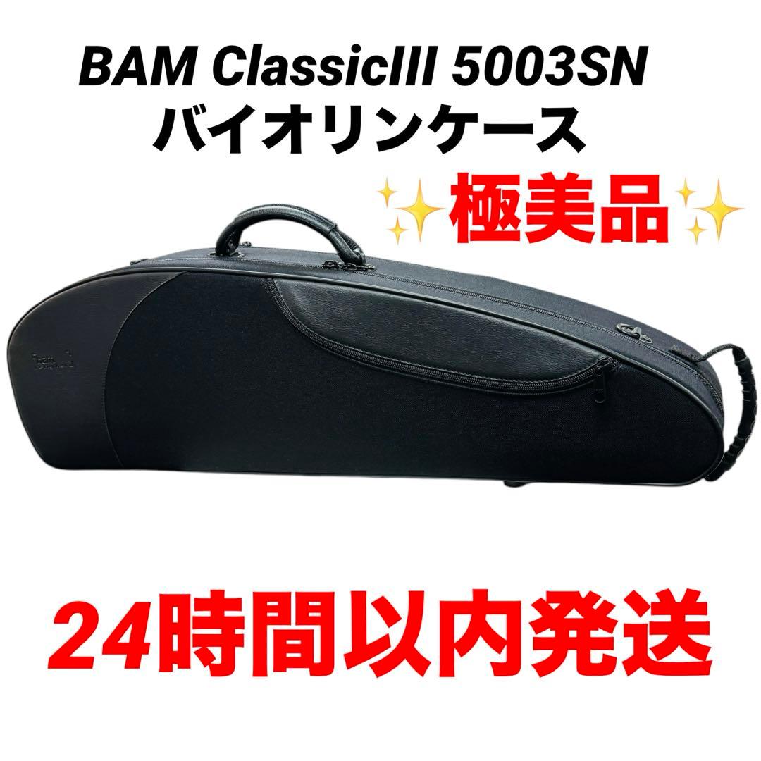 極美品 BAM ClassicIII 5003SN ブラック バイオリンケース