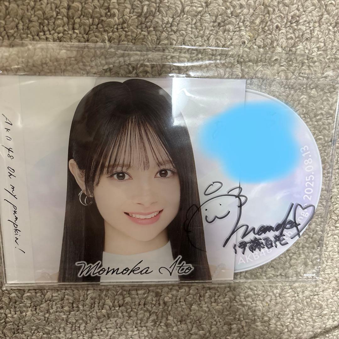 AKB48　伊藤百花　スペシャルくじ　直筆サイン入りソロジャケ風アクリルパネル