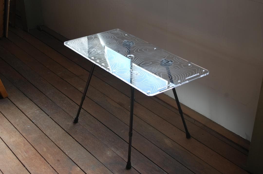 22000円→アウトレットSALE！アクリルキャンプテーブル80ｘ40ｃｍ