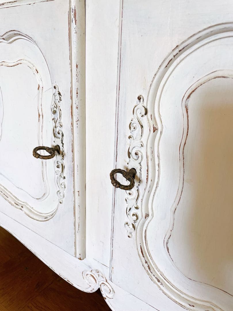 フランス アンティーク キッチンキャビネット カップボード 食器棚 ブロカント