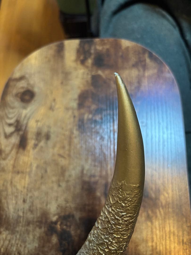 等身大甲冑用　鬼面前立て　雌金具