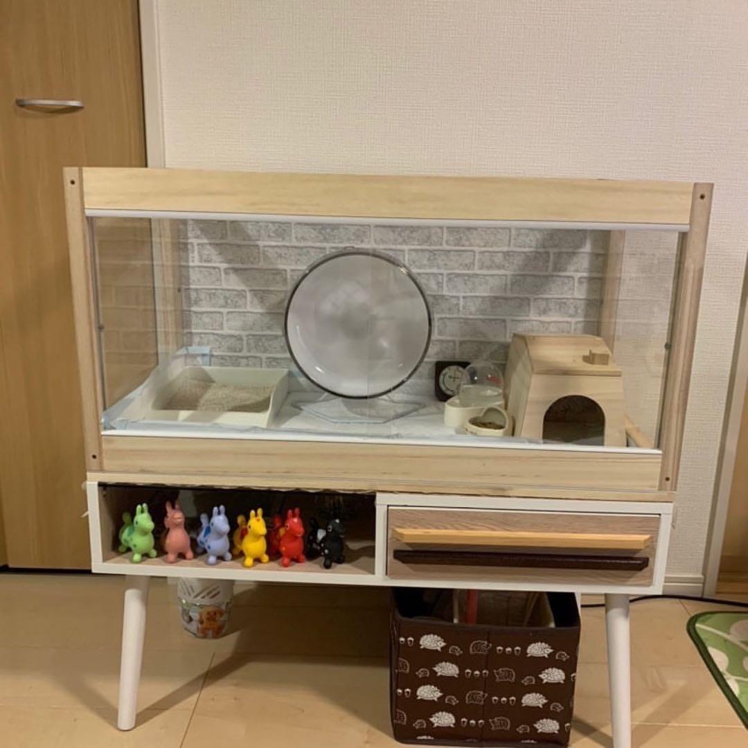 新品　木製ケージ　ハリネズミ　ハムスター　小動物　カスタムベースにどうぞ！