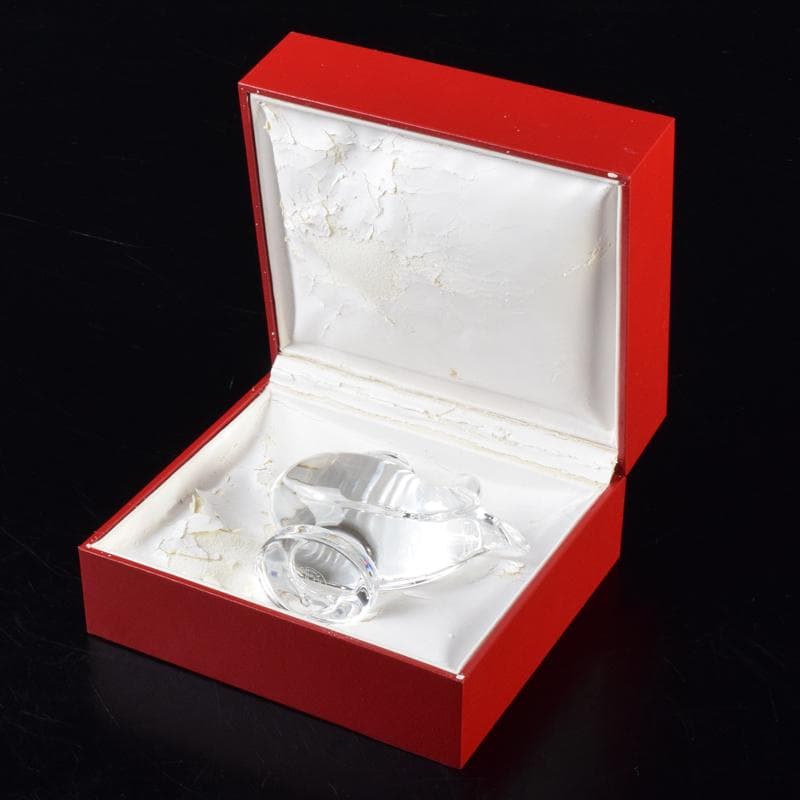 Baccarat　バカラ　クリスタルガラス　鳥　置物　箱付　V　6996