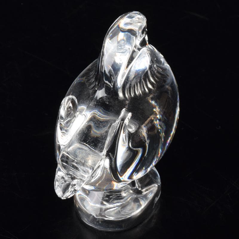 Baccarat　バカラ　クリスタルガラス　鳥　置物　箱付　V　6996