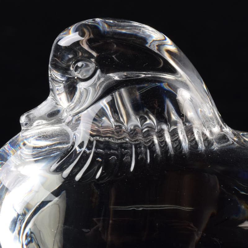 Baccarat　バカラ　クリスタルガラス　鳥　置物　箱付　V　6996