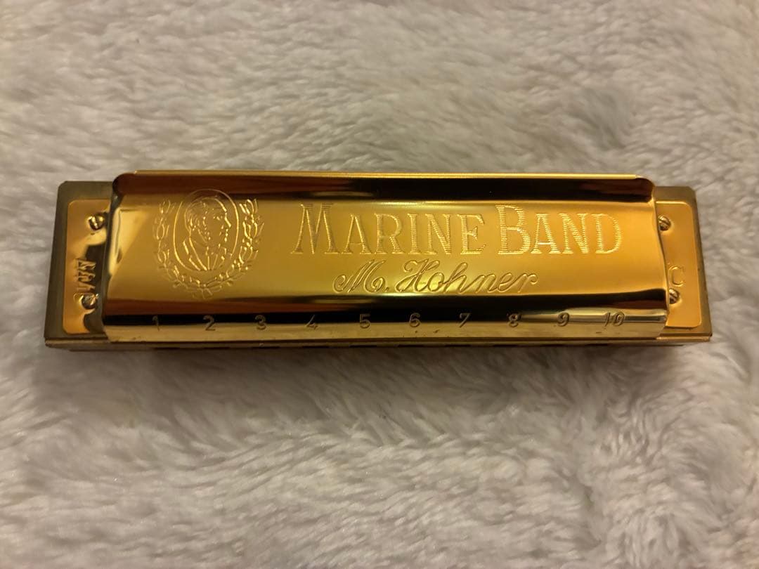 管楽器・吹奏楽器 M. Hohner Marine Band Gold 1896/20 C