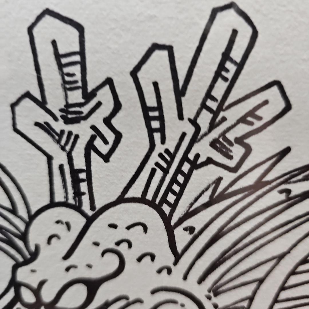 ドラゴンボール 神龍イラスト 直筆サイン色紙