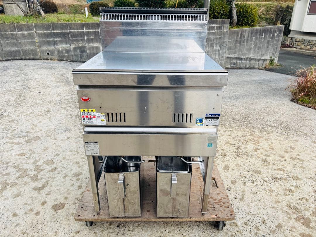 L93★マルゼン★LPガス 2槽ガスフライヤー MGF-C13WK 業務用 中古