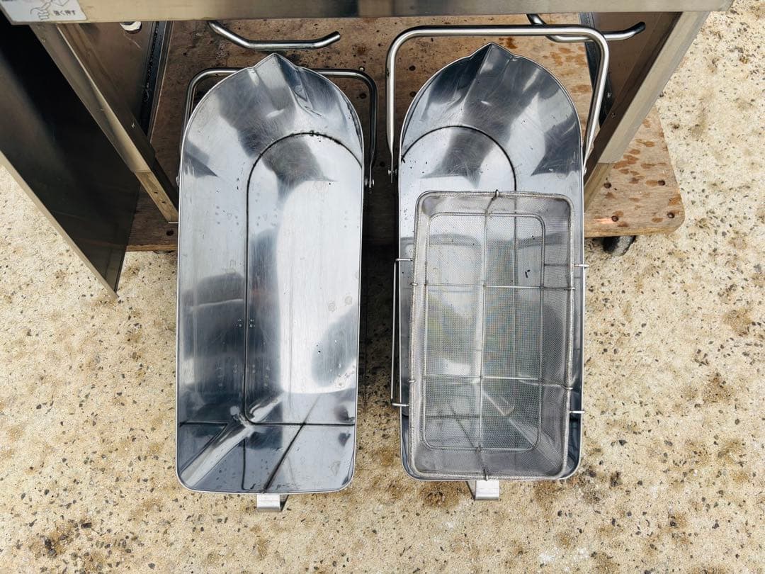 L93★マルゼン★LPガス 2槽ガスフライヤー MGF-C13WK 業務用 中古