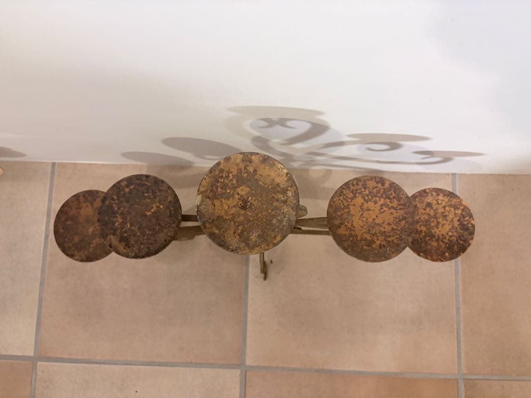 アンティークキャンドルスタンド 5灯 ヨーロッパブロカント　鉄製