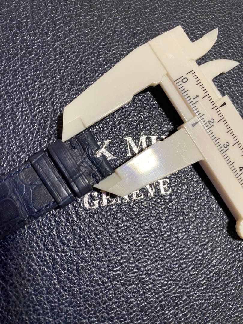 16mm フランクミュラー 純正 ダークブルー ストラップ ベルト