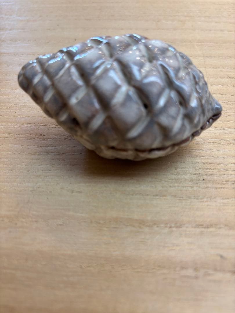 茶道具　萩焼　松実　香合　十二代田原陶兵衛作