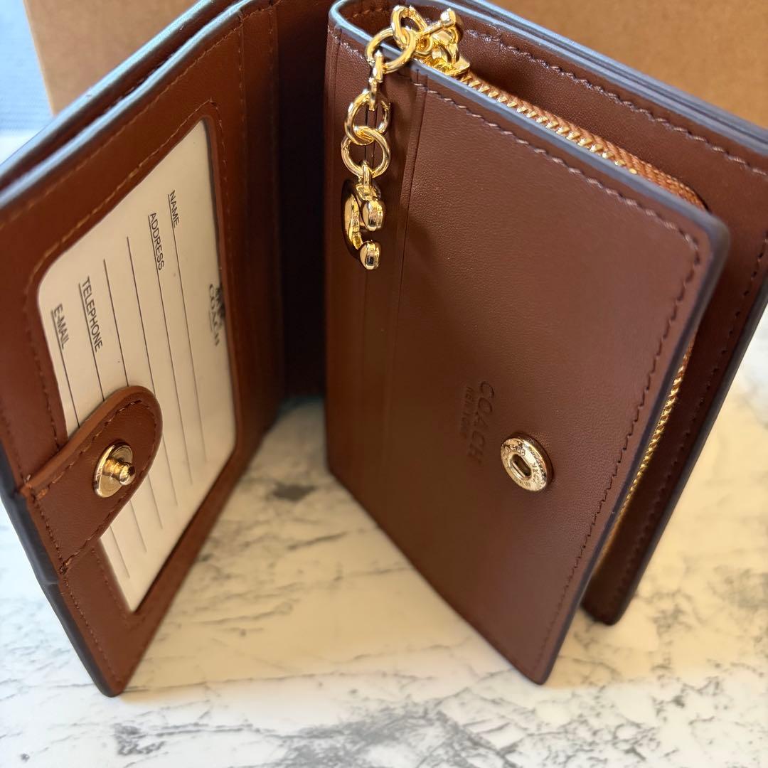 COACH コーチ 財布 レディース 2つ折り 折財布 コンパクト