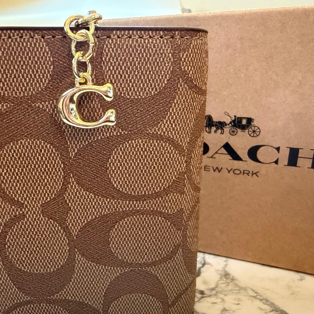 COACH コーチ 財布 レディース 2つ折り 折財布 コンパクト