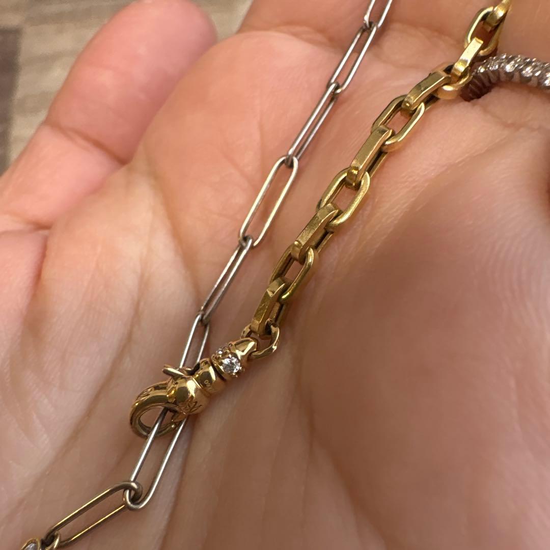 MILAMORE デュオチェーン Jr. アンクレット ダイヤモンド 18K