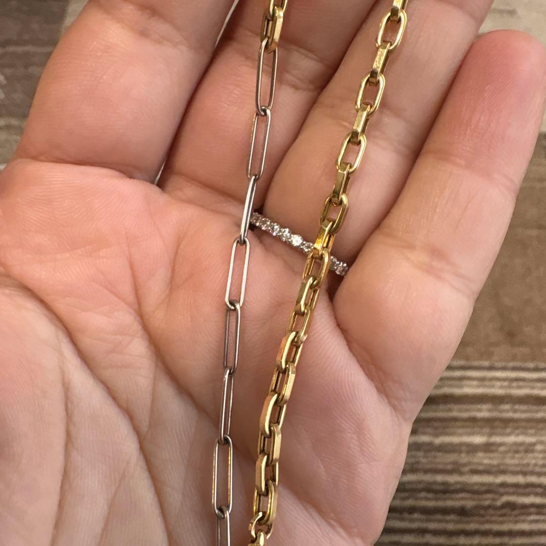 MILAMORE デュオチェーン Jr. アンクレット ダイヤモンド 18K