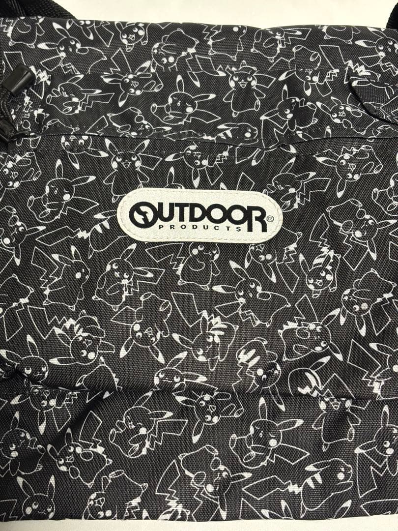 アウトドア outdoor ボストンバック ピカチュウがいっぱい ブラック 新品