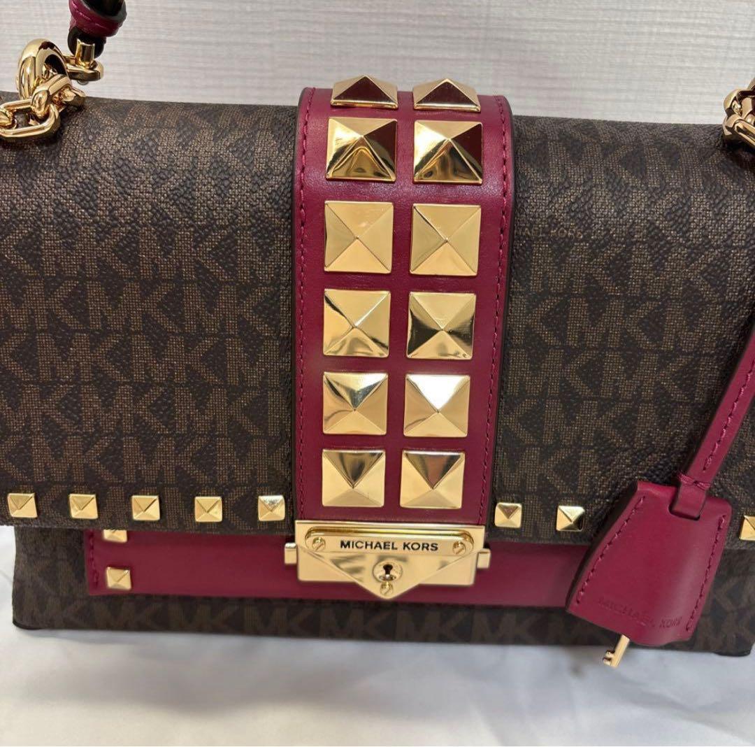 【新品未使用】MICHAEL KORS スタッズショルダーバッグ