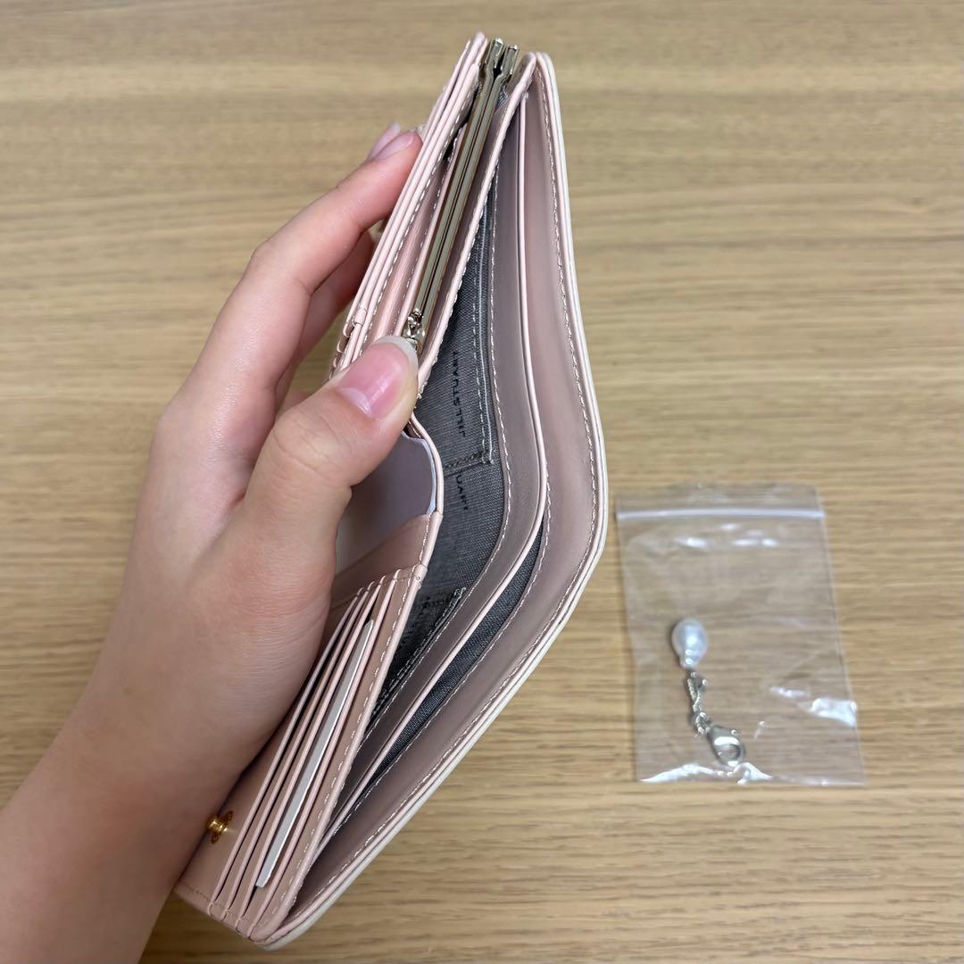 【新年セール】ジル　口金二つ折り財布　グローリアJILLSTUART プラチナ