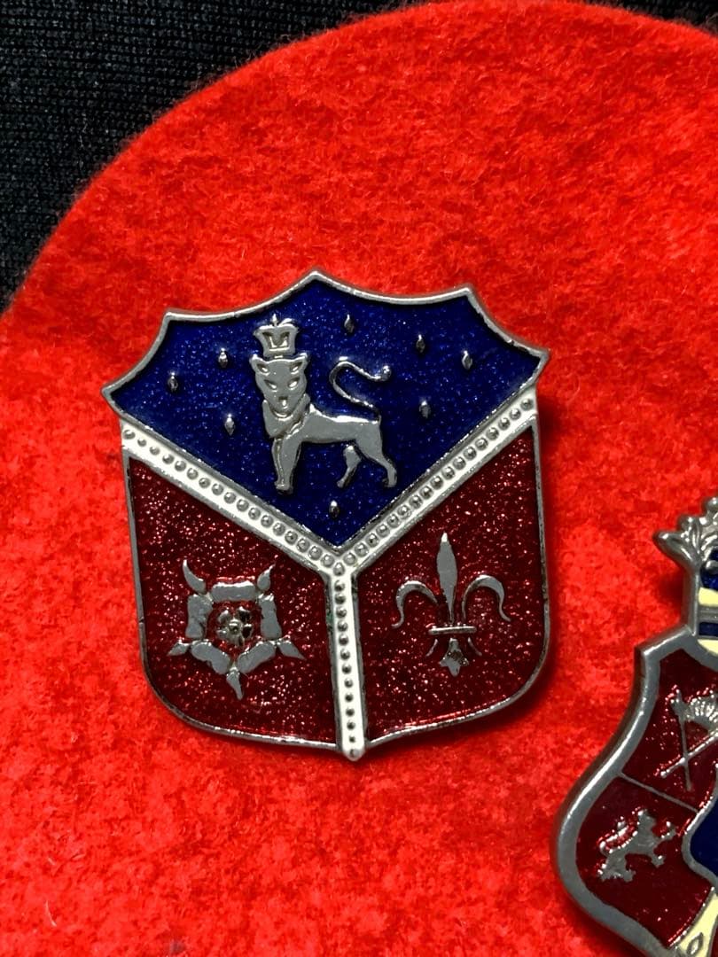 欧州伝統紋章デザイン ピンバッジ2種 七宝調 ラペル 革ジャン ルードギャラリー