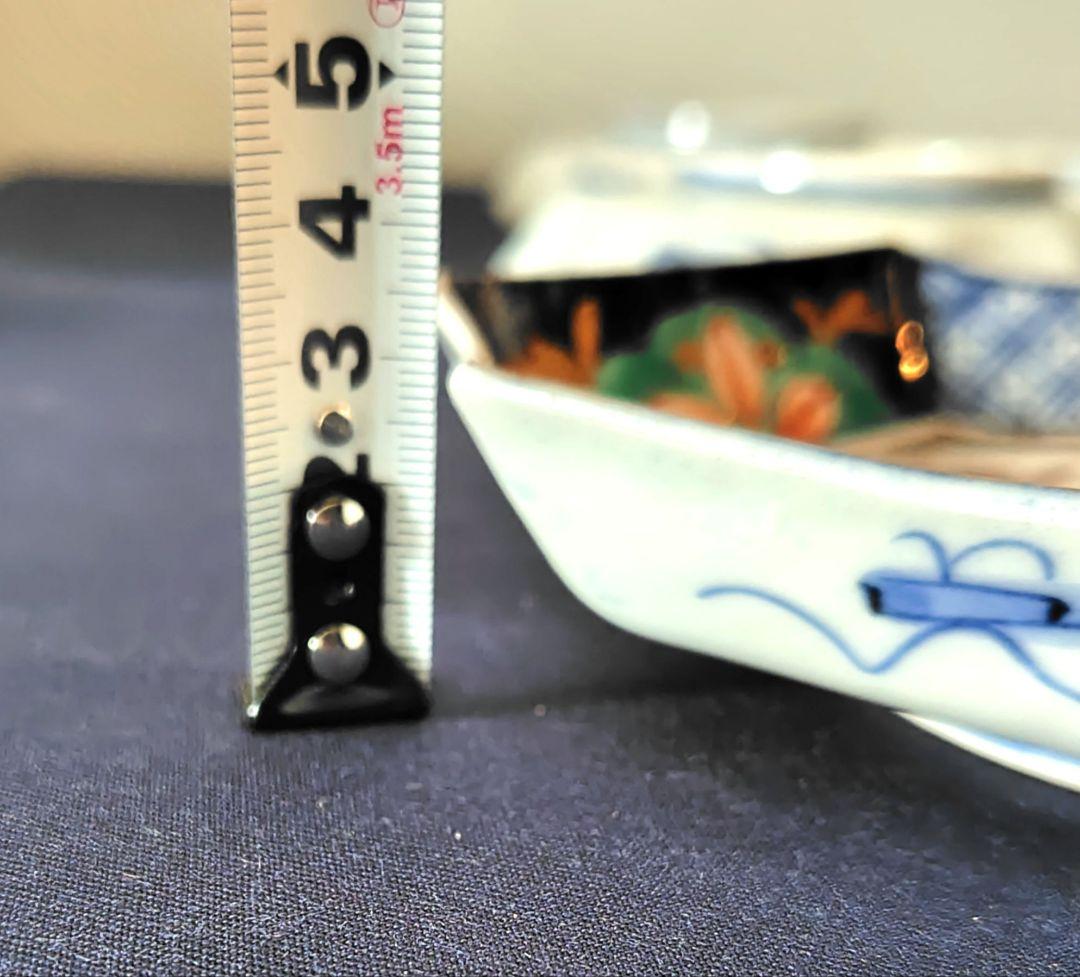 古伊万里　色絵　八角形陶磁器皿 5枚セット　※メルカリのみ出品