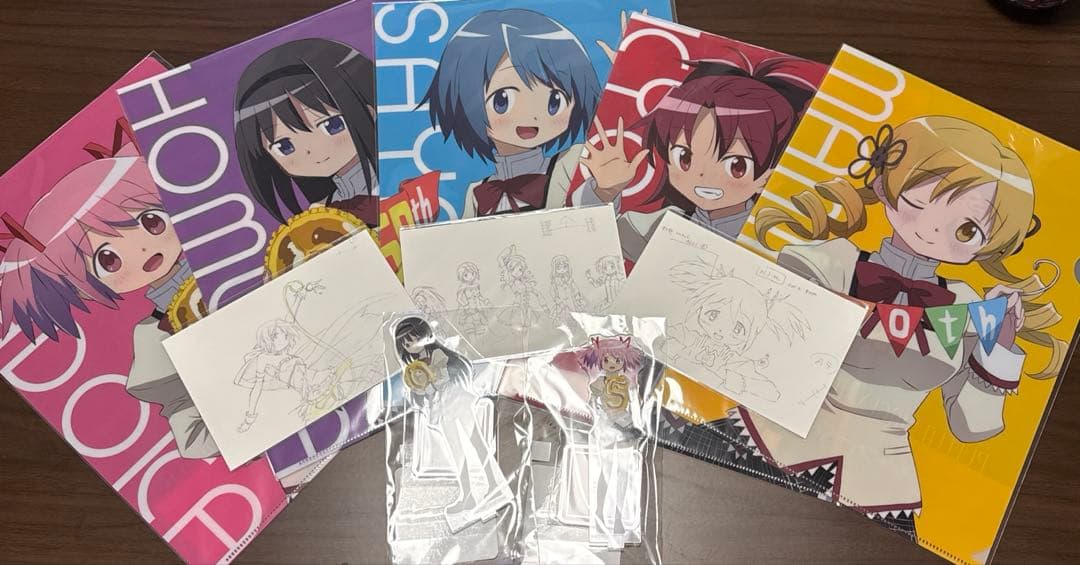 シャフト50周年展まどか☆マギカ　ファイル・ポストカード・アクリルスタンドセット