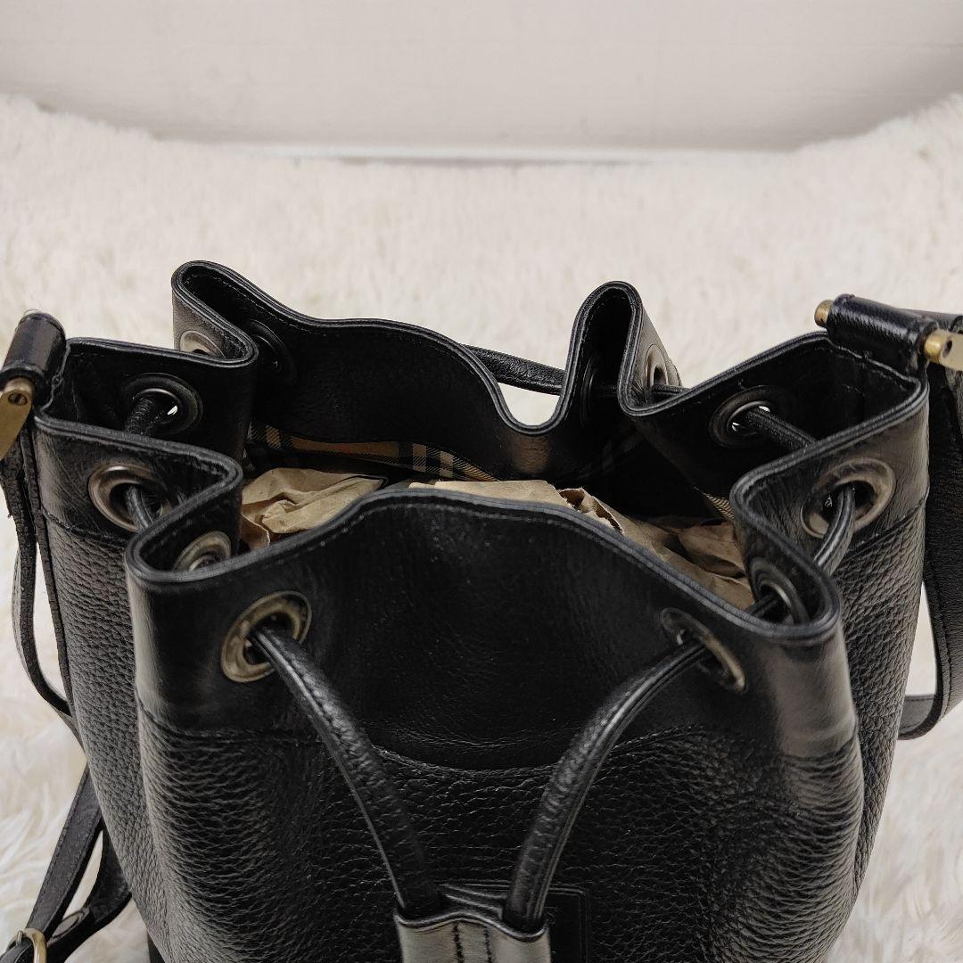 本日限定価格　バーバリー　ショルダーバッグ　ホースロゴ　ノバチェック　巾着