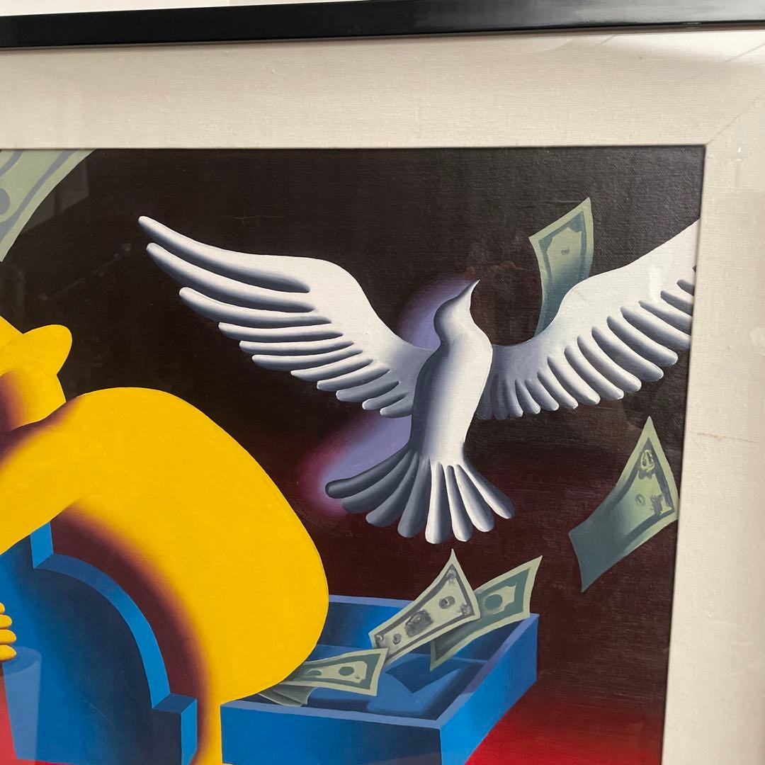 超激レア　一点物1994年作　マークコスタビ　平和の配当 真作一点物