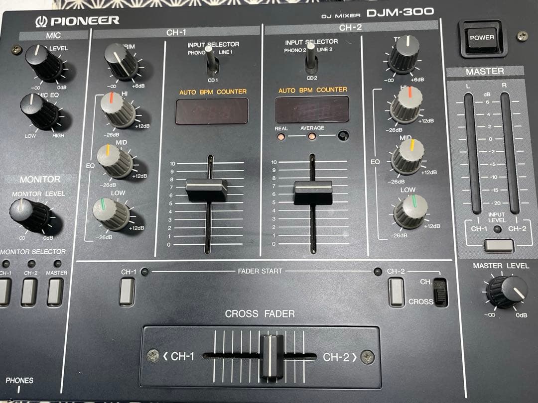 pioneer dj パイオニア　DJM-300 ブラック　フェーダーメンテナン