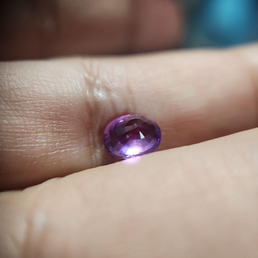 天然非加熱ピンクパープルサファイア 1.262ct