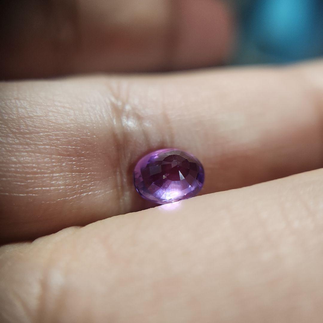 天然非加熱ピンクパープルサファイア 1.262ct