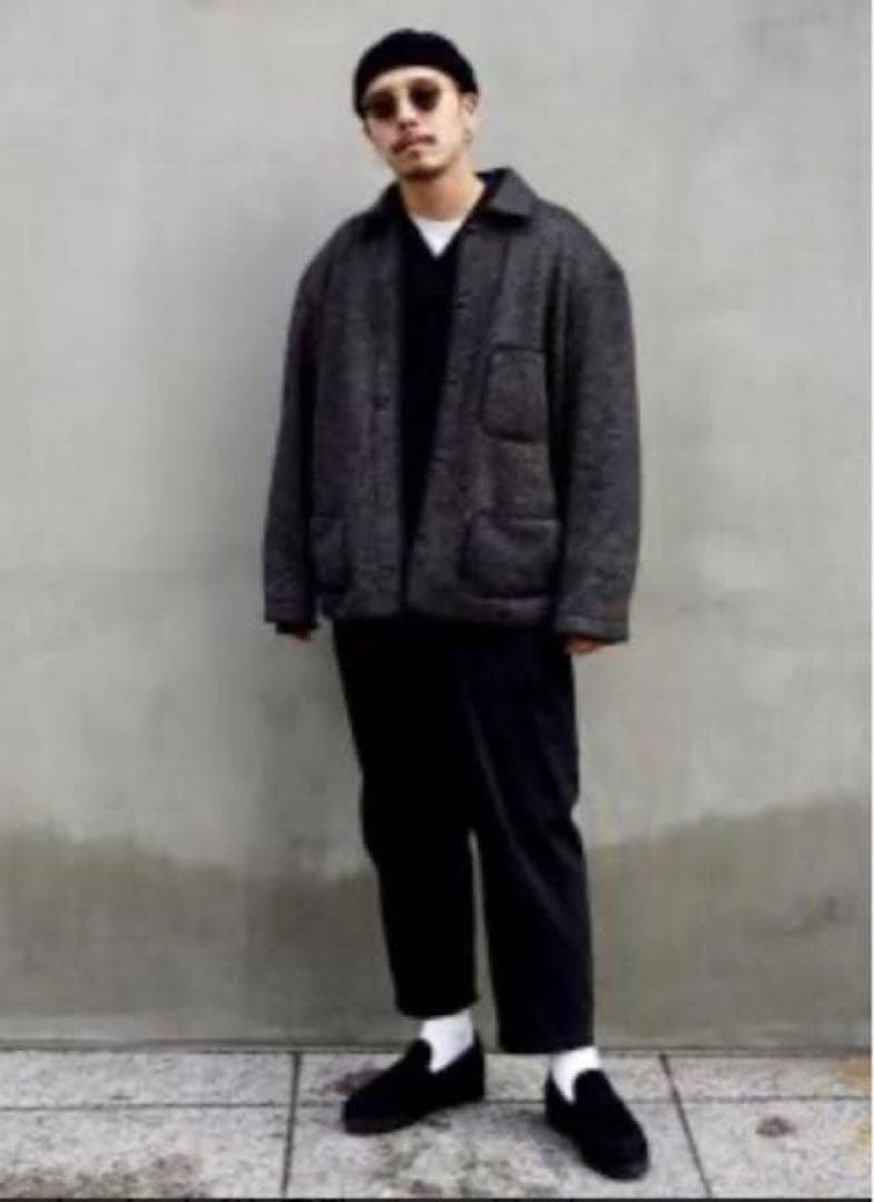 【希少】 定価5万超　クーティ　ラッセルセリージャケット ビーチクロス　ごま塩