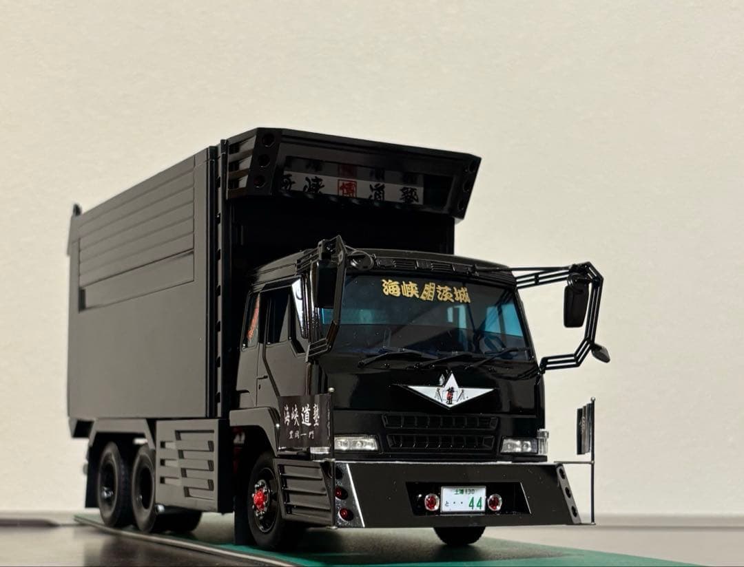 デコトラプラモデル　アオシマ 1/32 海峡道塾 博道丸　完成品　デカ箱　ダンプ