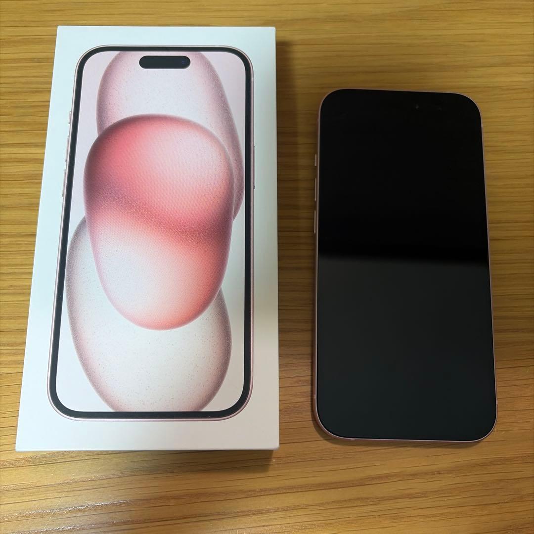 iPhone15 128GB simフリー　ピンク 本体 バッテリー:92%