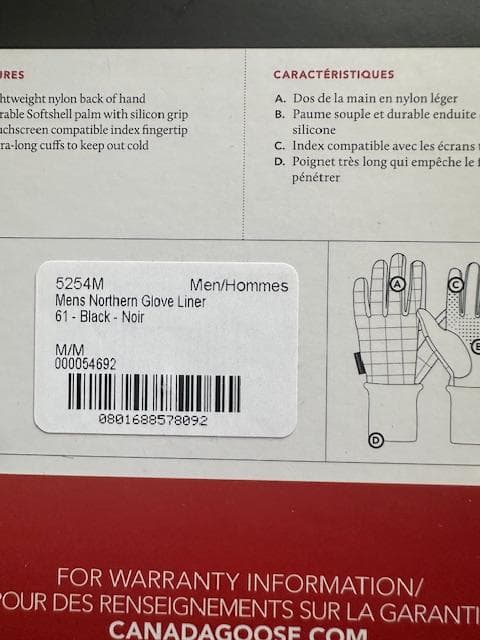 【新品未使用】  カナダグース　手袋　メンズM