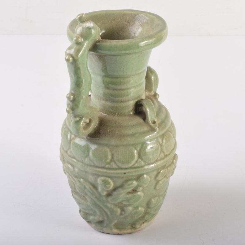 中国　龍泉窯　青磁　神獣口　執壷　水注　C　6958