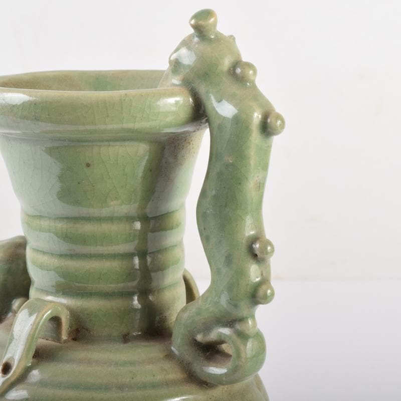 中国　龍泉窯　青磁　神獣口　執壷　水注　C　6958