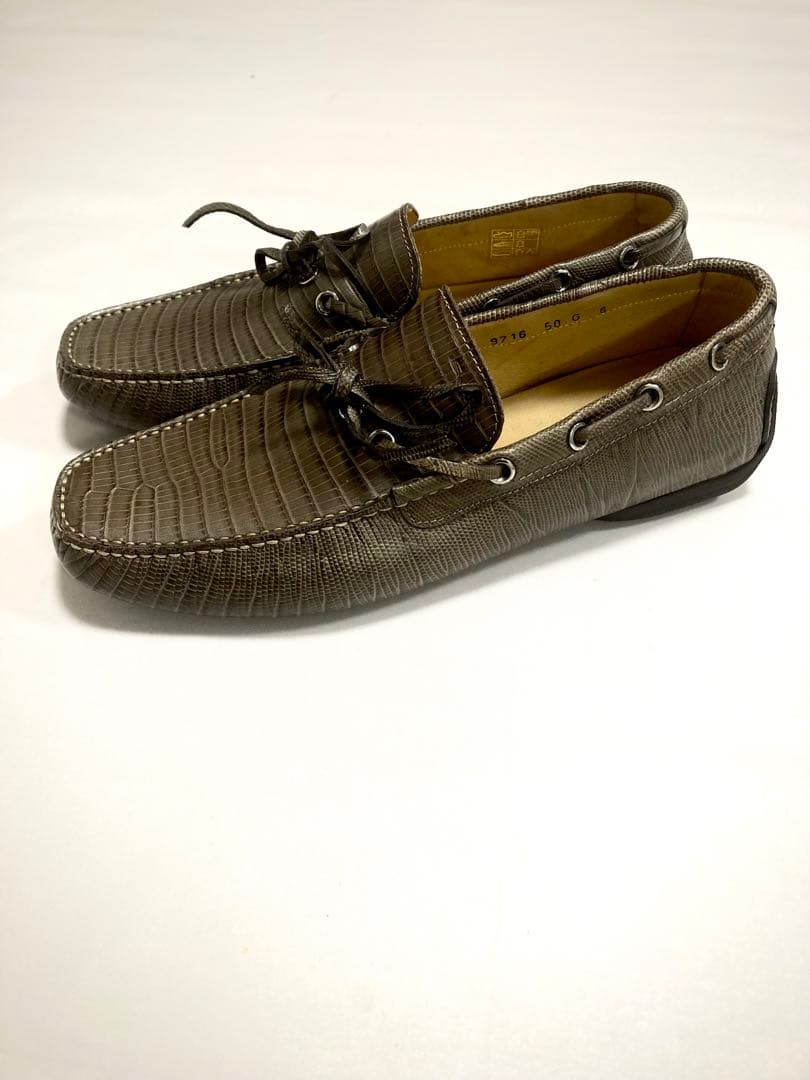 新品 SANTONI サントーニ クロコ14.8万円 ドライビングシューズ